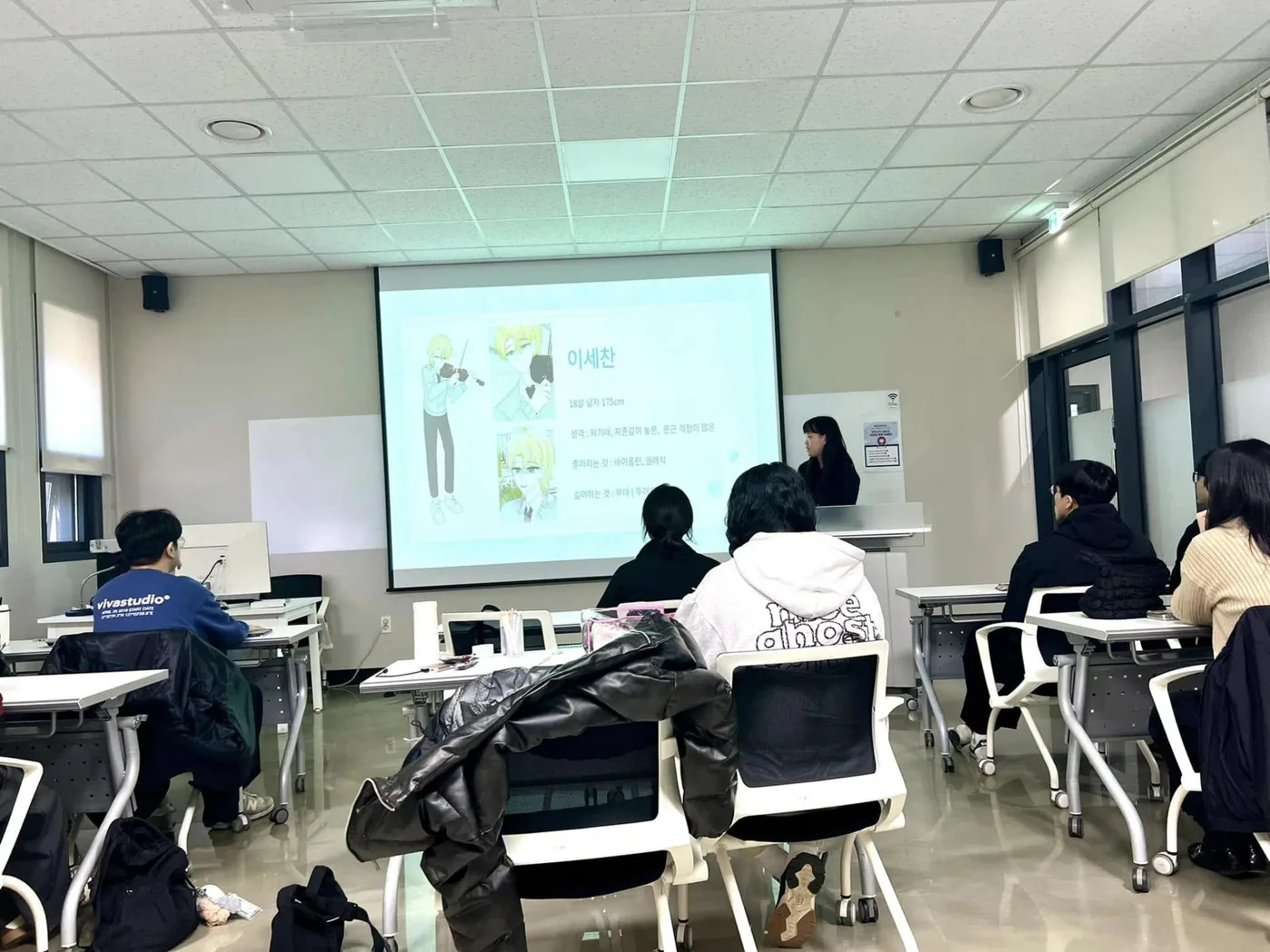 경남웹툰캠퍼스 피칭 교육 교육 현장 - 나눔경영컨설팅 김종혁