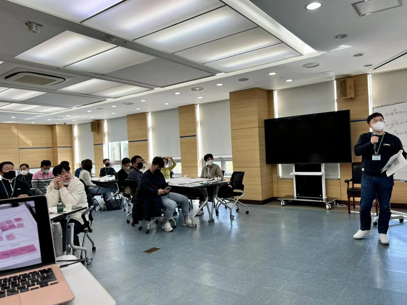 농협안성교육원, 디자인씽킹 실습 교육 진행